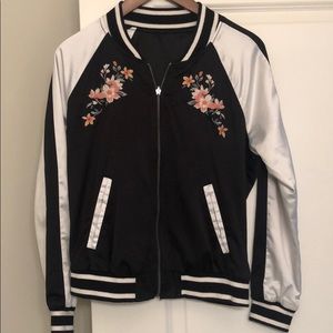 Hollister Reversible Satin Bomber Jacket